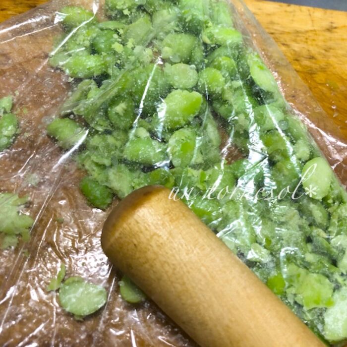 ➁つぶし加減はお好みでOK!