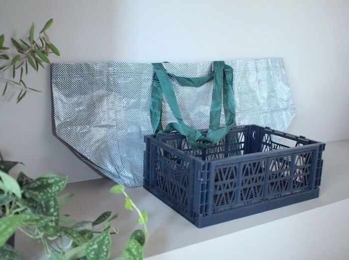 帰省の荷造りに!IKEAの買い物バッグとDAISOコンテナが超便利