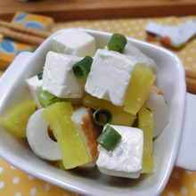 ソッコーおつまみ♪ ちくわとたくあんのクリームチーズ和え