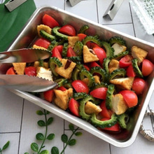 夏バテ予防に!ゴーヤと厚揚げ トマトのマリネ