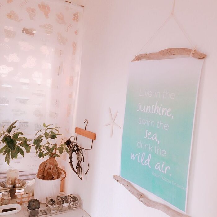 簡単DIY♡夏のインテリア雑貨で涼しげな玄関♡