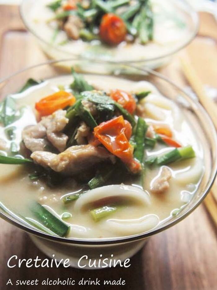 火を使わない!栄養パワーで猛暑を乗り切る☆ぶっかけ甘酒麻婆豆腐風うどん