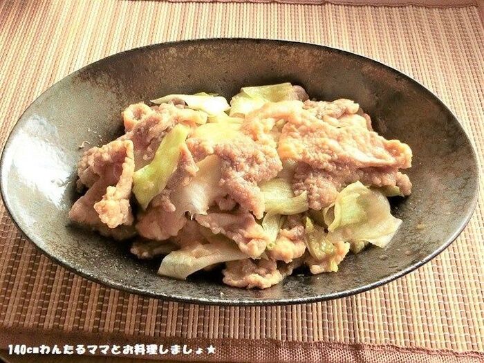 簡単★豚肉とレタスのポン酢漬け