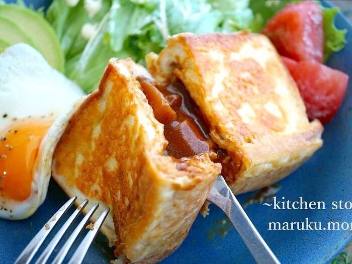 レトルトカレーと食パンで作る♪お楽しみカレーパン