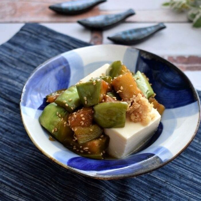 トロナスをたっぷりのせたボリューム冷奴