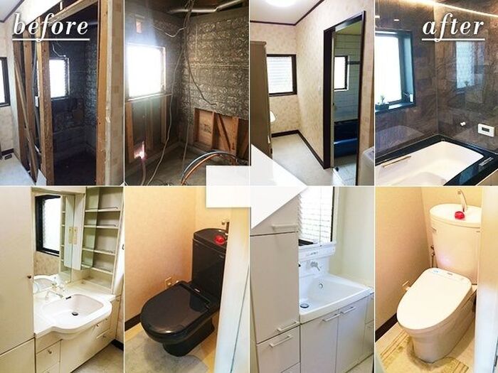 リフォーム予算200万円で、キッチン・浴室・トイレ・洗面台と水廻りを丸々一新