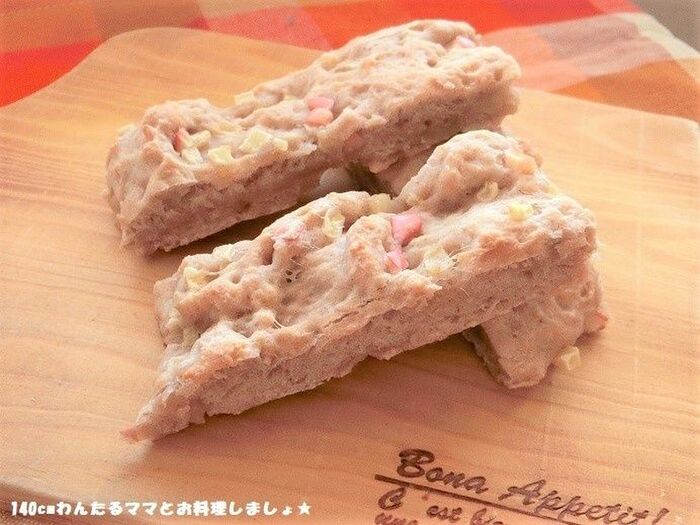 ポリ袋で簡単★りんごのスティックパン