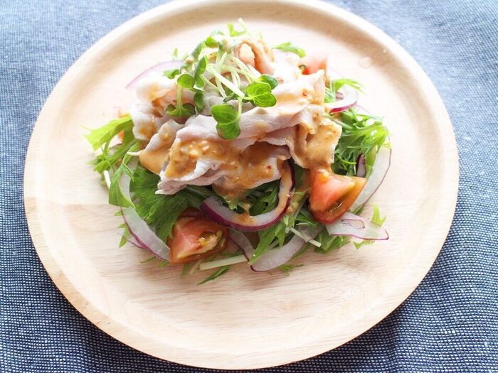 夏バテ予防!冷しゃぶサラダ