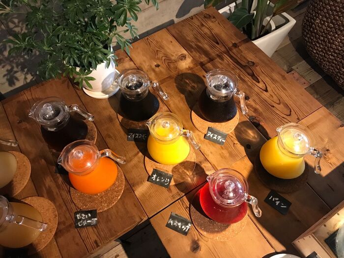 種類豊富なドリンクコーナー