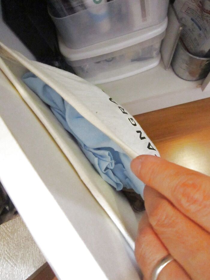 布袋の中に『ウエス』が入ってます