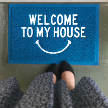 かわいい玄関マットで帰りたいお家に‼️
