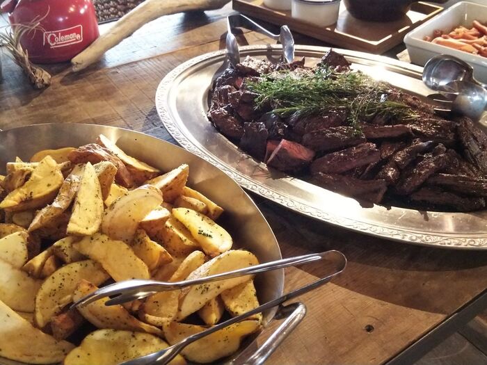 ♡メインのお肉&フライドポテト♡