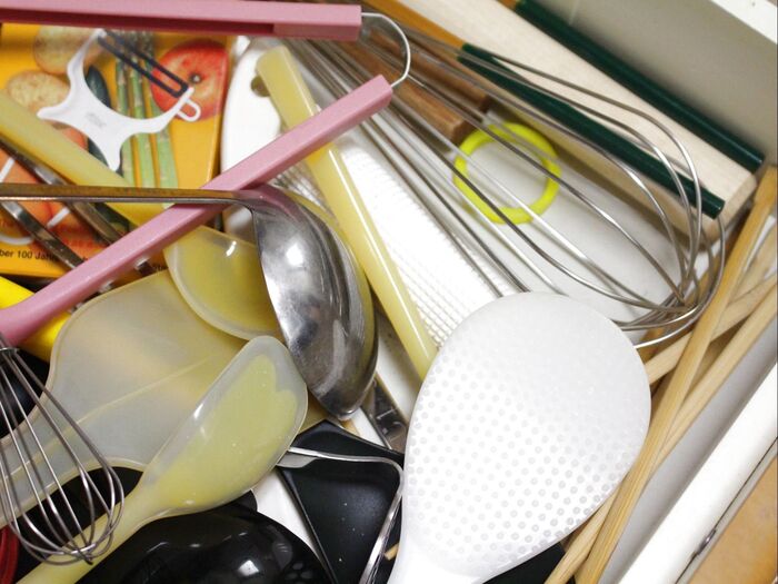 カオスになってしまった調理道具の収納