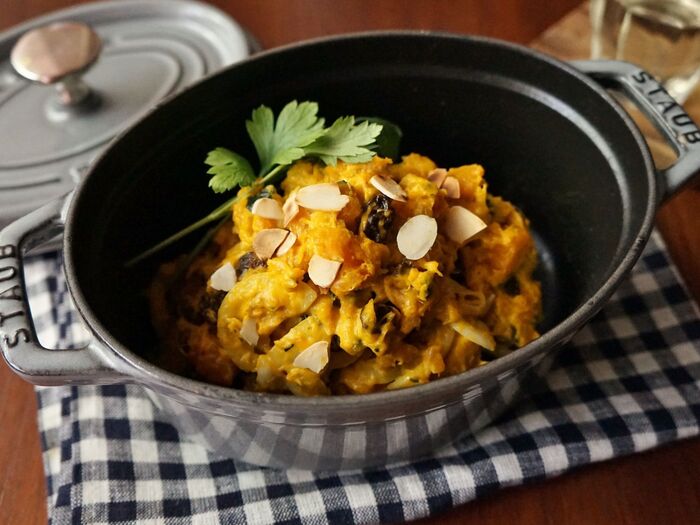 アーモンドスライスを散りばめて完成です!