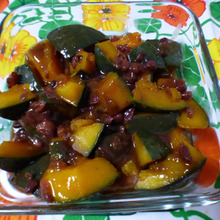 【簡単レシピ】かぼちゃとあずきの煮物!グラタンも◎!