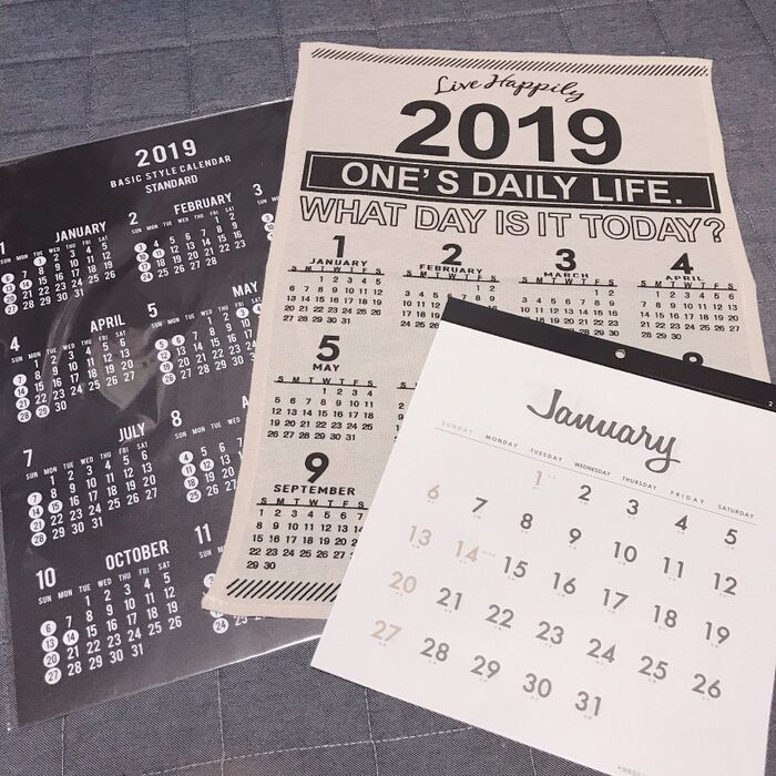 2019年のカレンダーはこれで決まりっ‼️