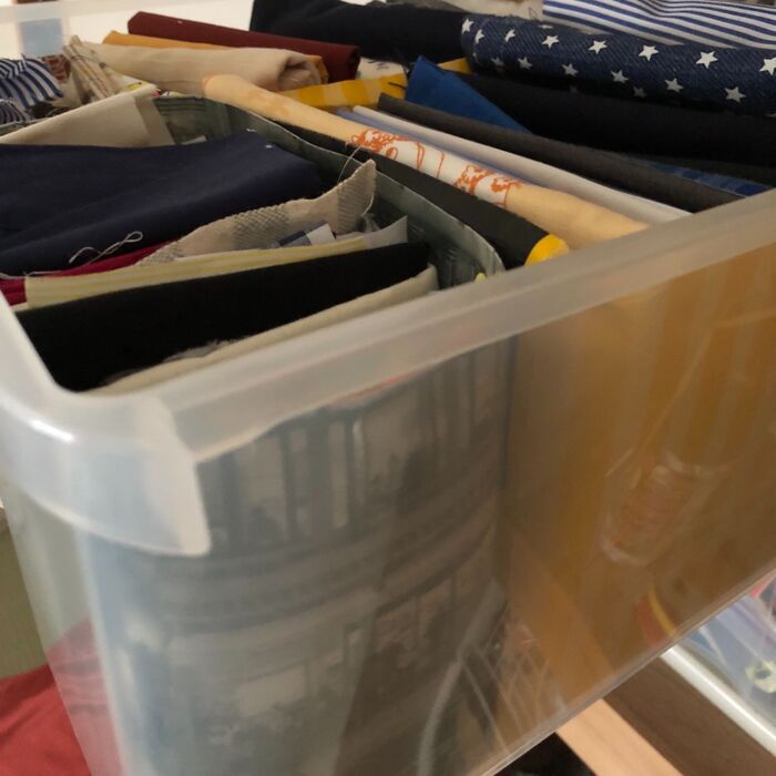 ハサミを入れた布たちは、、?