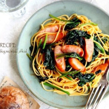 ♡ウインナーとほうれん草のバタポンパスタ♡【#簡単#時短#節約#麺】