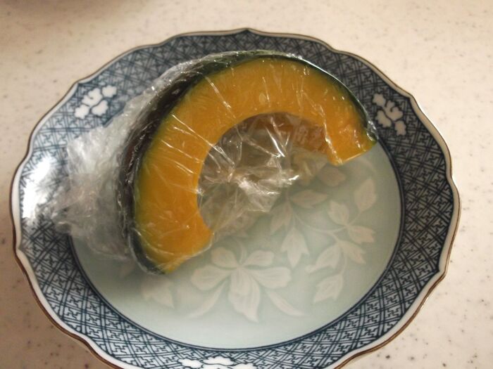 かぼちゃをチン!