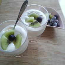 朝食やおやつにいかが?カスピ海ヨーグルトと生クリームのネバふわコラボ★