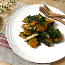 簡単♩かぼちゃとささみとパセリのクミン炒め