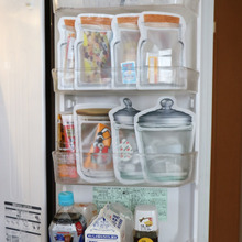 100均ジッパーバッグで冷蔵庫ポケット収納