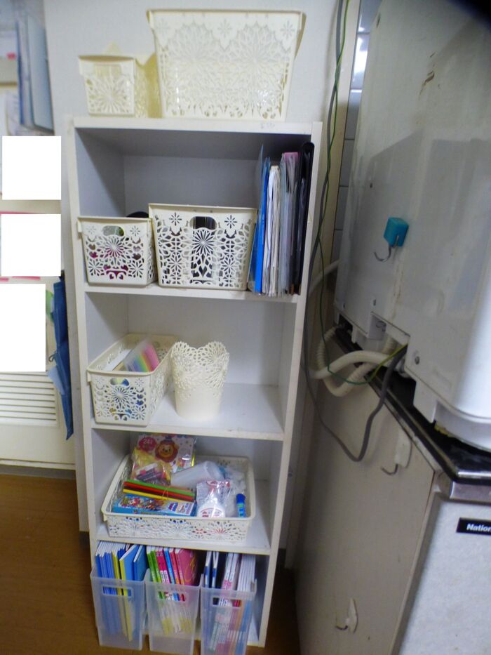 セリアのかごを、セット!!