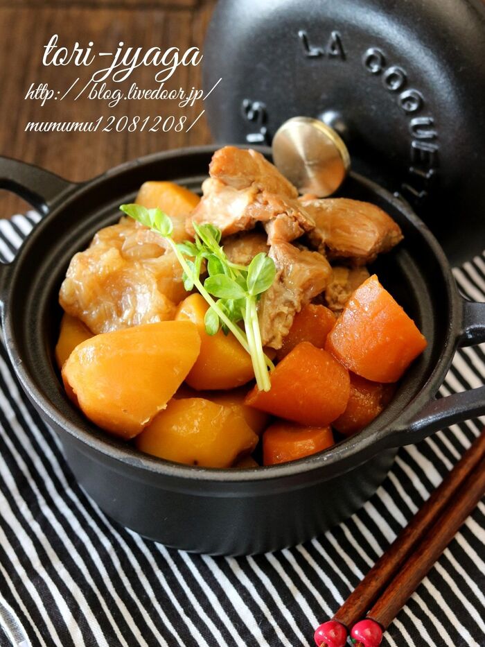 基本の和食・鶏じゃが。(肉じゃが)
