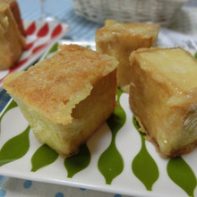 お酒のあてにも♪ コロコロ厚揚げのチーズきんつば