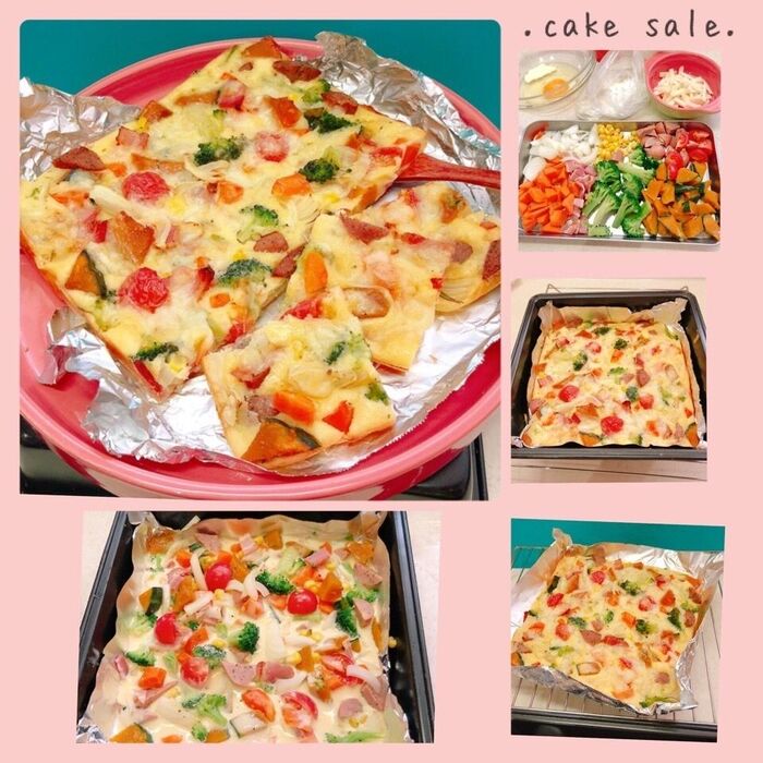 ♡お家にある材料で♡簡単薄焼きケークサレ‼️