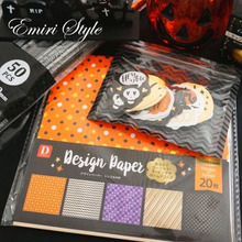 100均!シンプル★ハロウィンデザインペーパーが使える!