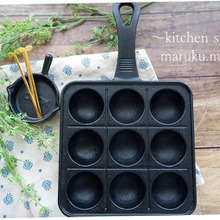 焼きムラも無く使いやすい!イオンのスキレットたこ焼き器