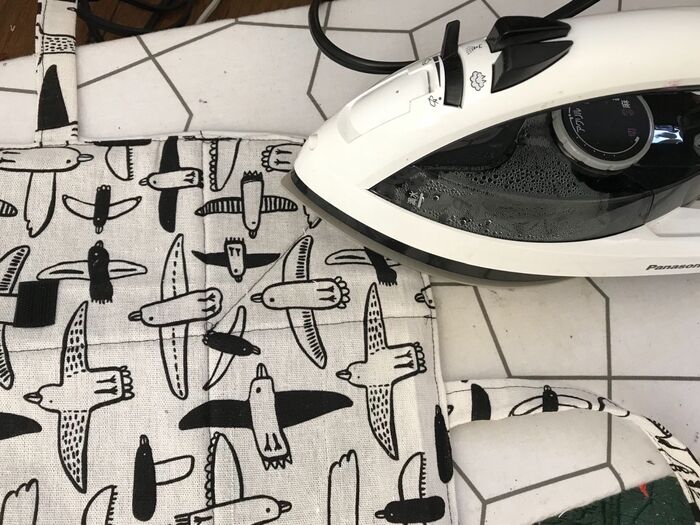 アイロンでしっかり!