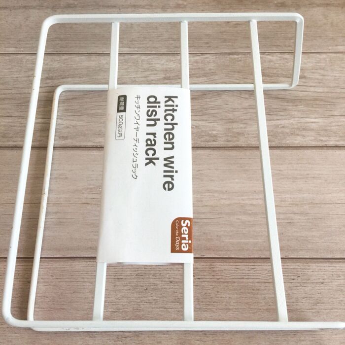 食器棚収納だけじゃない!セリアのキッチンワイヤーディッシュラック