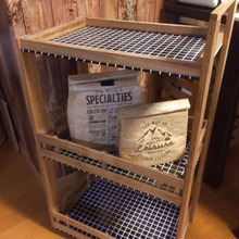 100均すのこでキッチンワゴンDIY☆