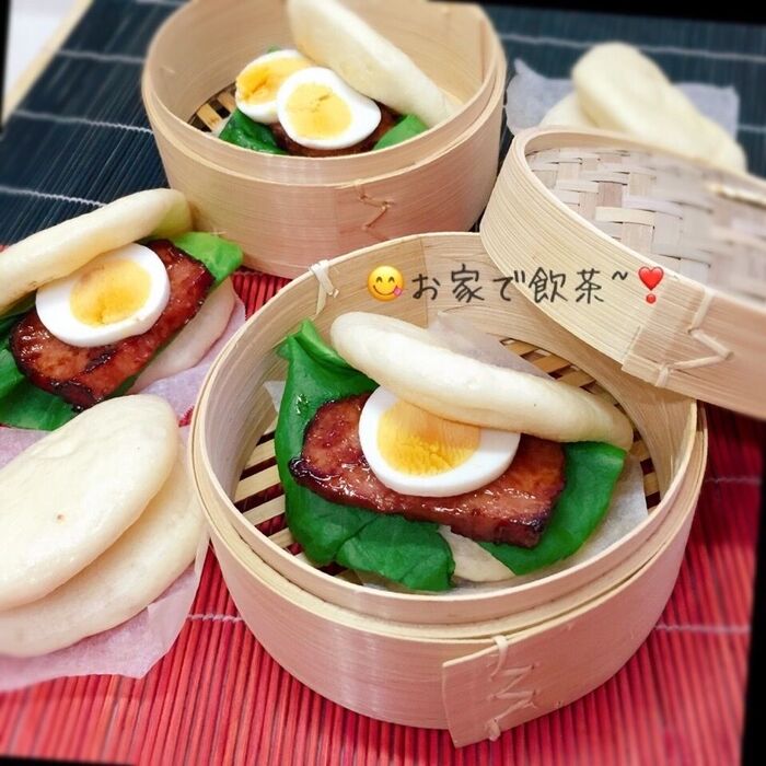 ❤️お家de飲茶 (焼き豚まん)❤️