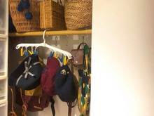 「太」突っ張り棒が便利!ファッション小物収納ステーション