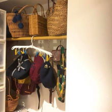 「太」突っ張り棒が便利!ファッション小物収納ステーション