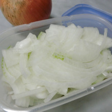 オニオンスライスは水にさらさない!