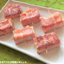 簡単★厚揚げベーコン巻きソテー