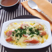 簡単!肉×パックごはん「ソーセージドリア」