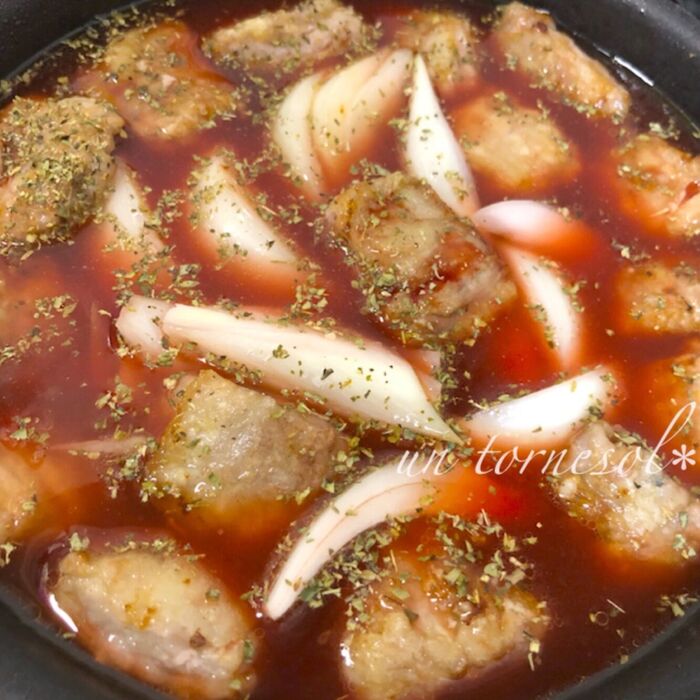 ⑤時々全体を混ぜながら煮て!