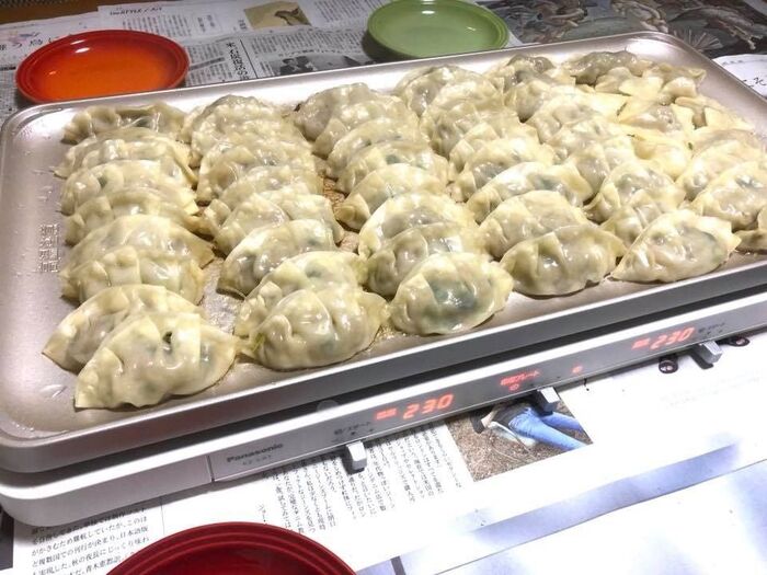 餃子も全面でたっぷり焼けました!
