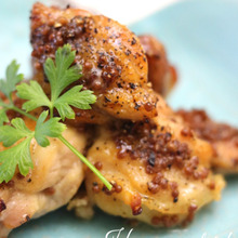 ハニーマスタードチキン・ねりからし使用。