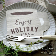 ダイソー100均★アースカラーがお洒落な『コーヒーカップの形』のペーパーナプキン