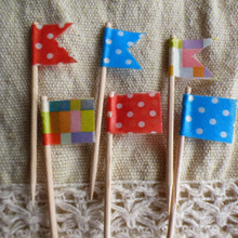 【マスキングテープ】爪楊枝で可愛いピック出来ました!