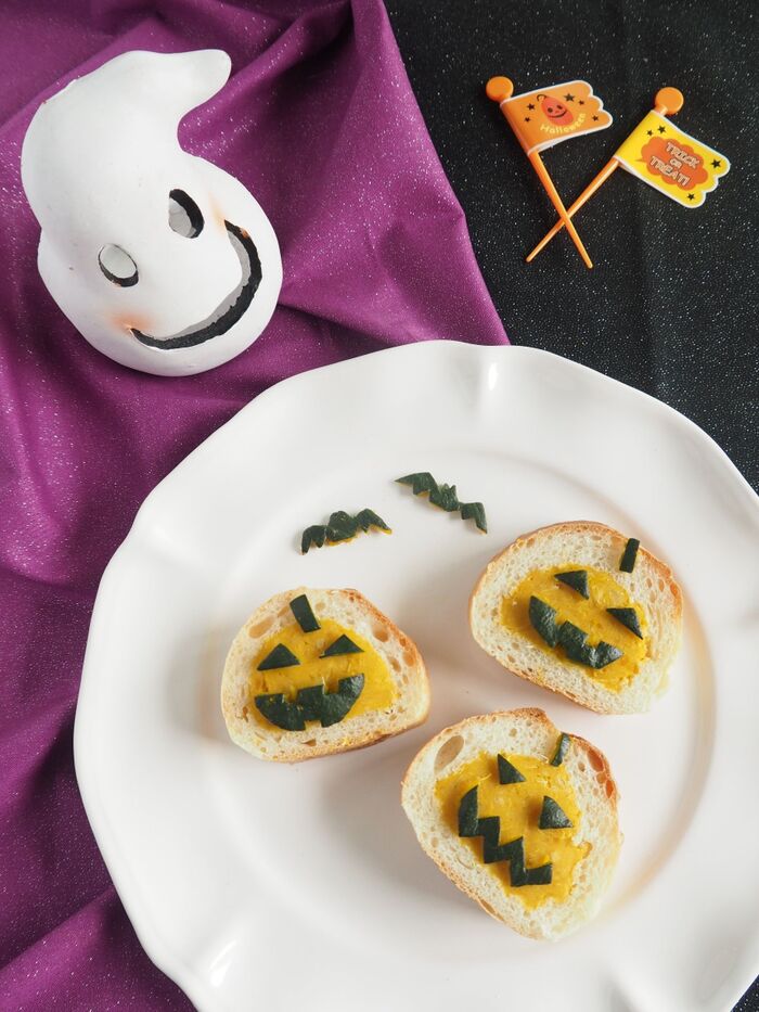 詰めれば簡単!ハロウィンを楽しくデコる★スイートポテトパンプキン