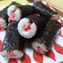 紅生姜とチーズがナイスコラボ♪ ちくわの紅生姜の磯辺焼き