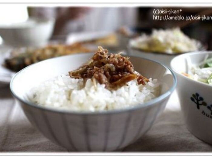 ちりめんそぼろ