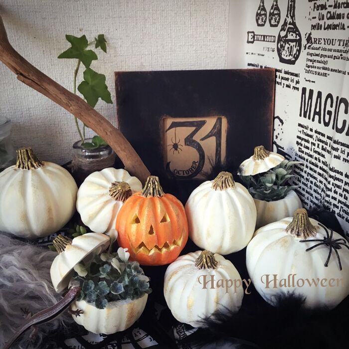 セリア粘土で2種類のハロウィンカボチャの作り方!